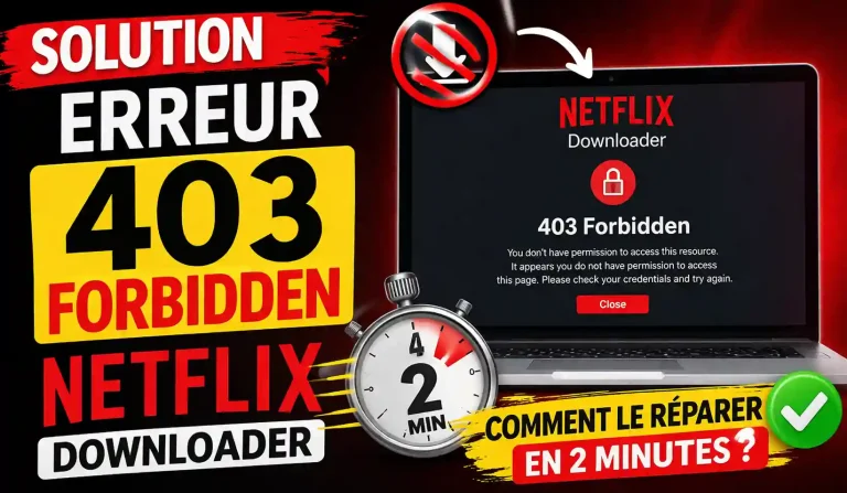 Solution Erreur 403 Forbidden Netfly Downloader